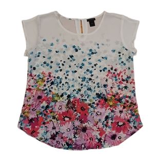 Ann Taylor Floral Blouse Size S